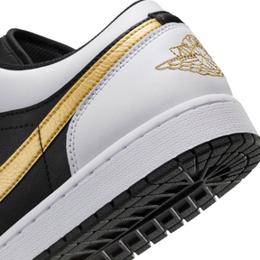 Nike Air Jordan 1 low White Black Metallic Gold